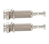 Gvvsjgdbis 20PCS Guitar Pickup Endpin Output Jack Nickel Strap Lock Chrome