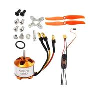 Gvvsjgdbis 2212 2200KV Motor+40A ESC+6035 Propeller+Propeller Protector Electric Motor Kit RC Airplane Kit Metal+Plastic for RC Airplane Motor