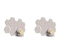 Gvvsjgdbis 24 PACK Acoustic Foam,Self-Adhesive Sound Proof Panels,for Sound Insulation &Acoustic Treatment(Shallow Camel)