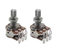 Gvvsjgdbis 2Pc MN500K Dual Blend Balance Potentiometer(POT) Guitar Bass Volume Tone Control Switch