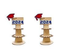 Gvvsjgdbis 2PCS 2024 Graduation Season Gift Box Graduation Wallet Money Holder Easy Install, Blue Lettering