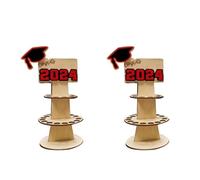 Gvvsjgdbis 2PCS 2024 Graduation Season Gift Box Graduation Wallet Money Holder Easy to Use,Black Hat Red Lettering