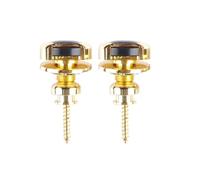 Gvvsjgdbis 2Pcs Guitar Strap Locks Button Locks Security Retainer Anti-Rust Metal Strap Buttons Retainer for Electric Guitar Bass,C