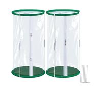Gvvsjgdbis 2Pcs PVC Mini Greenhouse, 23.6 X 11.8inch Transparent Flower Plant Mini Greenhouse Cover, Portable Plant Protector