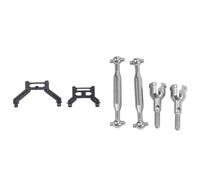 Gvvsjgdbis 2Set Rear Drive Shaft Dogbone with Front and Rear Shock Tower Bracket for 1603 1604 SG1603 SG1604 1/16 RC Car