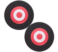 Gvvsjgdbis 2X 25x3cm Archery Eva Foam Target Self Healing Bow Moving Hunting Practice Black+Red