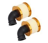 Gvvsjgdbis 2X Air Filter Sponge Open Alloy Aluminum 04104 for 1/10 RC Hobby Model Nitro Car,Gold