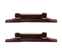 Gvvsjgdbis 2X Archtop Guitar Rosewood Bridge with Bone Saddle Guitar Bridge Parts