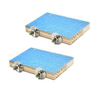 Gvvsjgdbis 2X Bird Perch Stand Platform Natural Wood Playground Paws Grinding Clean for Pet Parrot Budgies Parakeet Cockatiels