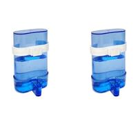 Gvvsjgdbis 2X Blue Feeding Hanging Canary Storage Container Cockatiel Parakeet Bird Waterer Bird Water Feeder