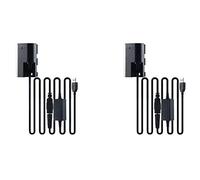 Gvvsjgdbis 2X DC Coupler,LP-E6 Dummy Battery Set for 5D2 5D3 5D4 6D 6D2 60D 7D 7D2 70D 80D 90D Replacement Power Adapter
