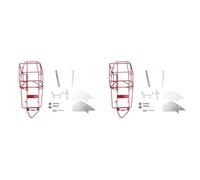 Gvvsjgdbis 2X Full Tube Frame Metal Chassis Metal Body Roll Cage for C14 C24 C24-1 1/16 RC Car Upgrade Parts,Red
