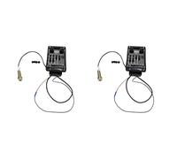 Gvvsjgdbis 2X Guitar Pickups Prefix Plus-T Onboard Preamp Matrix Acoustic Pickup EQ Equalizer with Tuner Soft Piezo