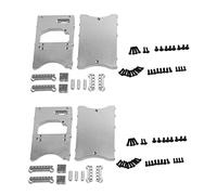 Gvvsjgdbis 2X Metal Steering Servo Fixed Mount Bracket Beam for MN D90 D91 D96 D99 MN90 MN99S 1/12 RC Car,Silver