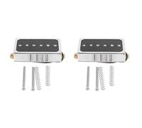 Gvvsjgdbis 2X P90 Electric Guitar Pickup Humbucker Size Single Coil Pickup Guitar Parts and Accessories-Bridge