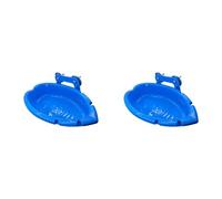 Gvvsjgdbis 2X Parrot Food Tray Multifunction Blue Bathtub Animal Cage Standing Wash Shower Box Bird Toys Pet Cleaning Product