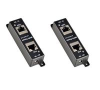Gvvsjgdbis 2X Passive Single Port Gigabit PoE Injector LED Indication Data and Power Mode A & B Shared All 4 Paired