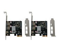 Gvvsjgdbis 2X USB 3.1 Type C Pcie Expansion Card Pci-E to 1 Type C and 2 Type A 3.0 USB Adapter Pci Express Controller Hub