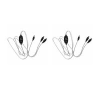 Gvvsjgdbis 2X USB in-OUT MIDI Cable Converter PC to Music Keyboard Adapter Cord