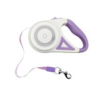 Gvvsjgdbis 3 Meters LED Flashlight Pet Leash Retractable Lighted Night Outdoor Walking Non-Slip Handle Supplies,C