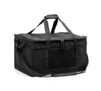Gvvsjgdbis 30L Cooking Utensil Organizer Multi Compartments Outdoor Camping Storage Bag Camping Utility Tote Bag for Picnic Black