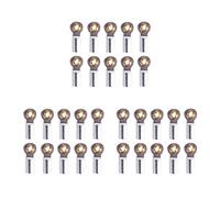 Gvvsjgdbis 30Pcs Metal M3 Link Tie Rod End Ball Joint for 1/10 RC Car Crawler AXIAL SCX10 D90 D110 CC01,Silver