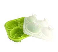 Gvvsjgdbis 3D Rose Ice Square Mold,Ice Square Trays,Make 4Giant Cute Flower Shape Ice,Dishwasher Light Green Fun Big Ice Ball Maker Easy to Use 5.5X5.5inch