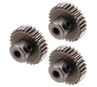 Gvvsjgdbis 3PCS 3.175mm Shaft Steel Pinion Motor Gear 32DP 48DP 64DP M0.6 for 1/10 1/8 RC Car 3650 3660 Replacement 29T