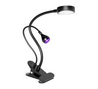 Gvvsjgdbis 3W LED UV Dual Lamp in One Nail Art Lamp Nail Art Lighting UV Gel Polish Curing Lamp Brightness Adjustable Portable Lamp