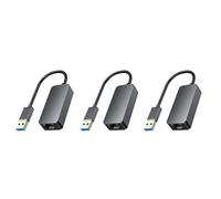 Gvvsjgdbis 3X 2500Mbps USB C Ethernet to RJ45 2.5G USB Wired Adapter RJ45 LAN Network Card for PC Laptop
