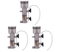 Gvvsjgdbis 3X 600L/H Mini Aquarium Marine Fish Coral Tank Internal Hang on Air Driven Protein Skimmer with Wood Air Stone Tubing