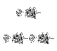 Gvvsjgdbis 3X Fleur Tuning Pegs/Strings for/Tele/Acoustic Guitar 6L Silver