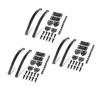 Gvvsjgdbis 3X Hard Leaf Spring Suspension Bar Set for 1:10 RC Rock Crawler D90 Axial SCX10,Black