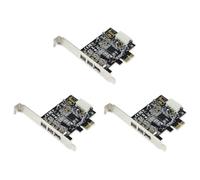 Gvvsjgdbis 3X -PEX30016 3 Port IEEE 1394 Firewire 1394B & 1394A PCIe 1.1 X1 Card TI XIO2213B Chipset Requires Legacy Driver