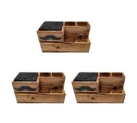 Gvvsjgdbis 3X Wood Hairdressing Tool Box Hair Salon Shear Holder Hair Cutting Scissors Rack Storage Container Holder
