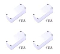 Gvvsjgdbis 4 Pcs Aluminum Stomp Box Effects 1590A Style Pedal Enclosure for Guitar