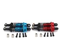 Gvvsjgdbis 4 Pcs Oil Adjustable 65Mm Damper for Rc Car 1/18 A959 A969 A979 K929-2Pcs Red & 2Pcs Blue