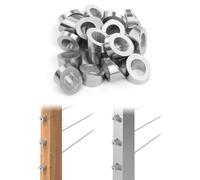 Gvvsjgdbis 40 Pack 3/8In Stainless Steel Cable Railing Kit Angle Beveled Washer 25 30 35 Degrees for Deck Stair Railing System