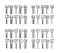 Gvvsjgdbis 40Pcs Metal Tie Push Link Rod End Joint Ball Holderfor 1/10 RC Truck Crawler Car