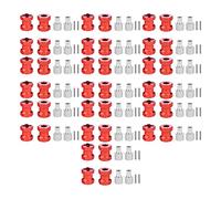 Gvvsjgdbis 40x RC Car Metal 12mm Wheel Hex Hub 15mm Extension Coupler for AXIAL SCX10 D90 CC01 1/10 RC Crawler-Red