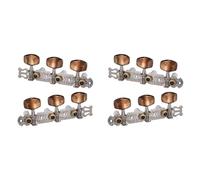 Gvvsjgdbis 4Pcs 1:15 Classical Silver Guitar Tuner Tuning Machine Heads Keys Pegs for Guitar Parts