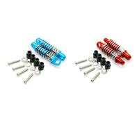Gvvsjgdbis 4Pcs 1/28 Rc Aluminum Shock Absorbers for Rc Car K969 K989 K999 P929 4Wd - 2Pcs Blue & 2Pcs Red