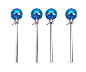 Gvvsjgdbis 4Pcs Bass Drum Pedal Beater Aluminum Alloy Hammer Percussion Instrument Accessory Parts,Blue