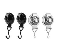 Gvvsjgdbis 4PCS Heavy-Duty Suction Cup Hooks for Towel, Robe, Loofah & Wreath, for Bathroom & Kitchen, No Tools Required-C Easy to Use