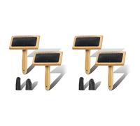 Gvvsjgdbis 4Pcs Wooden Wool Carders, for Wool, Fibers, Cat, Dogs, Wooden Wool Carders Brush for Wool Felting Crafts