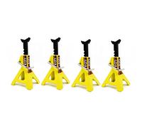Gvvsjgdbis 4X Metal Jack Stands Simulation Mini Toys for 1/10 RC Crawler Truck Car Trx4 SCX10 Simulation Climbing Vehicles