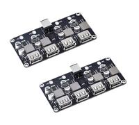Gvvsjgdbis 4X QC3.0 QC2.0 USB Fast Charger Board 4XUSB Port DC-DC Converter DC12V-30V to DC 3-12V Charging Circuit Module