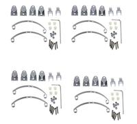 Gvvsjgdbis 4X Steel Leaf Spring Suspension Set for B14 B16 B24 B36 Ural Q60 Q61 Q62 Q63 Q64 6X6,Silver