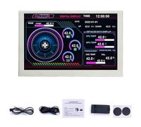 Gvvsjgdbis 5-Inch USB-C Sub-Screen Chassis IPS Computer Sub-Screen Graphics Card Temperature Monitoring Status Chassis White