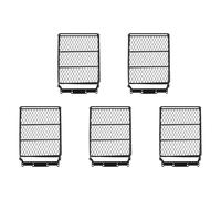 Gvvsjgdbis 5X 1/10 RC Car Rock Crawler Metal Roof Rack Luggage Carrier with LED Lights Bar for CC01 AXIAL SCX10 D90